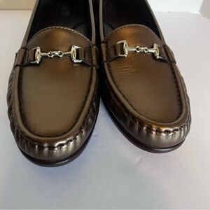 SAS Metro Slip On Horsebit Loafers Bronze Size 8N Leather Tripod Comfort